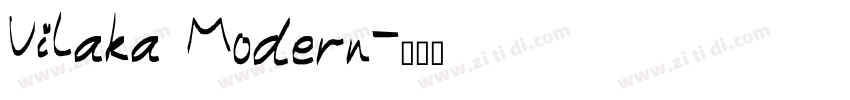 Vilaka Modern字体转换